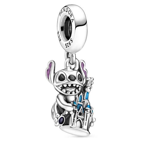 Stitch and Fantasyland Castle Figural Charm by Pandora Jewelry – Lilo & Stitch | shopDisney