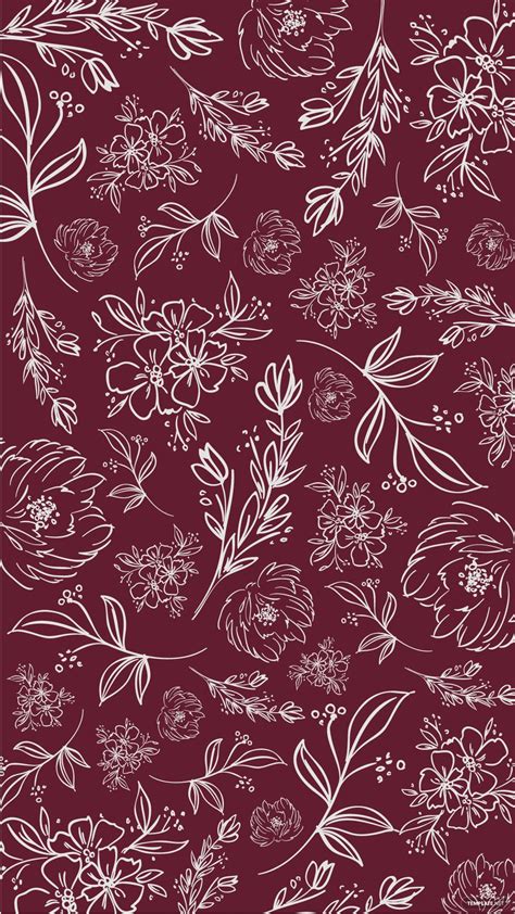 FREE Maroon Floral Background in EPS, Illustrator, JPG, SVG | Template.net