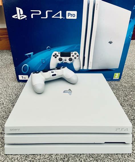 PlayStation/PS4 Pro 1TB Glacier White Console | in Grimsby ...