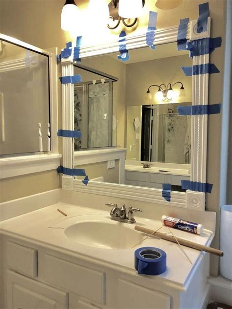 Diy Bathroom Mirror Frames