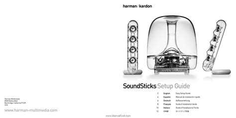 Harman Kardon SOUNDSTICKS | Owners Manual