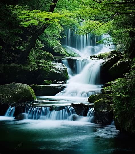 Waterfall Background Wallpaper Image For Free Download - Pngtree