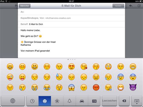 iPad Tastatur anpassen: Emoticons aktivieren | Frisch gebloggt