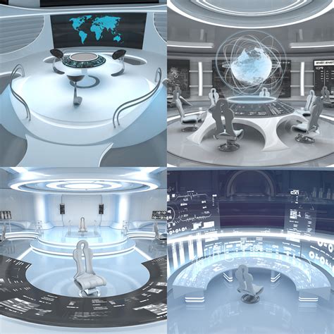 3D model Sci Fi Futuristic Control Room Collection - TurboSquid 1834437