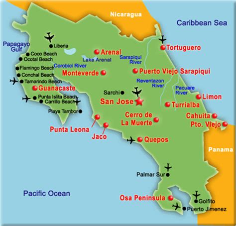 Flamingo Beach Costa Rica Map - Draw A Topographic Map