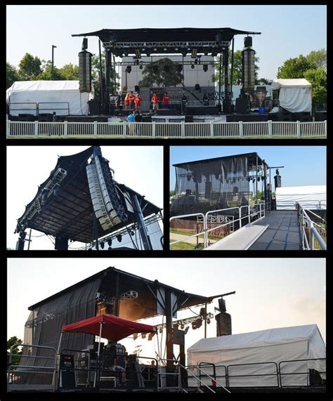 Outdoor concert lighting and staging with Stageline SL260 (preshow ...