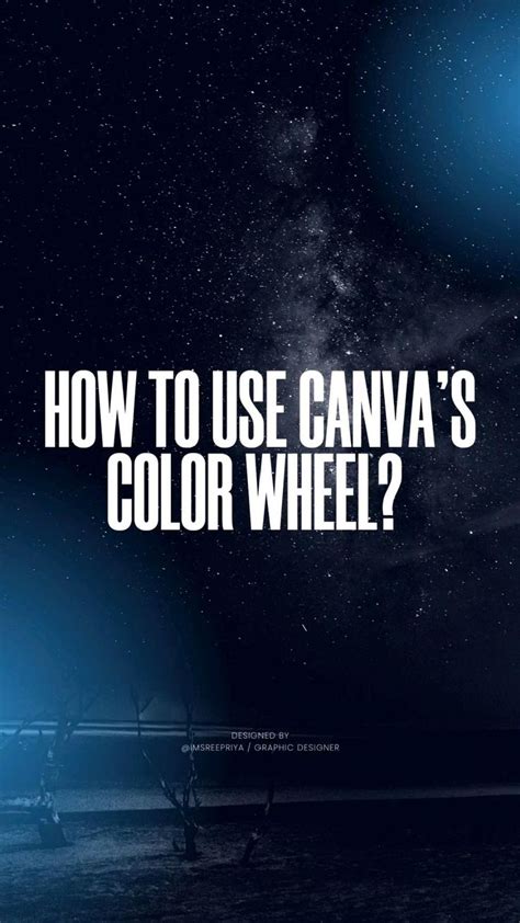 Canva color wheel | Color wheel design, Canva tutorial, Color wheel