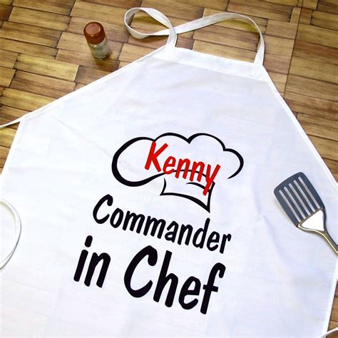 Personalized aprons for men kitchen accessory by PrinterStudio | Aprons for men, Custom aprons ...