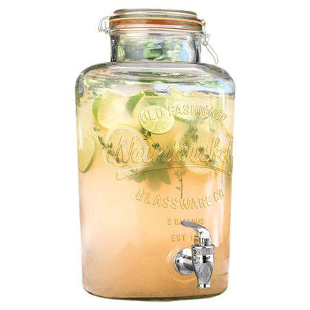 Inspired by old-fashioned mason jars, this drink dispenser is the ...