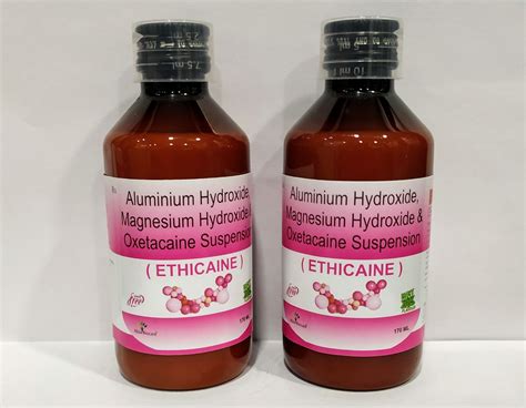 ETHICAINE Susp | Aluminium Hydroxide 291 mg + Magnesium Hydroxide 98 mg + Oxetacaine 10mg (per ...