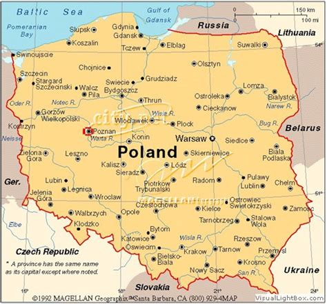 Poland Map Poznan