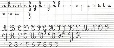 French Cursive Alphabet