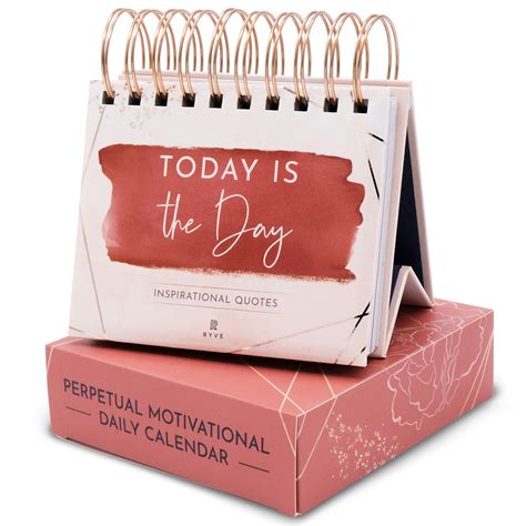 Buy RYVE Motivational Calendar - Daily Flip Calendar with Inspirational Quotes - Perpetual ...