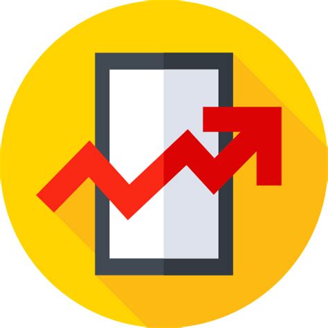 Growth chart Flat Circular Flat icon