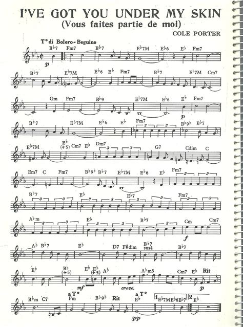 27+ I ve got you under my skin sheet music free information · Music Note Download