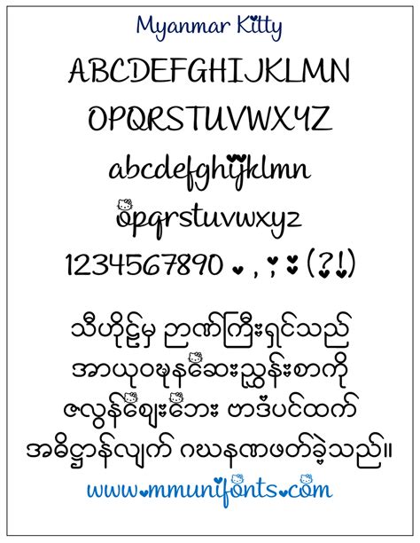 Myanmar Font Design