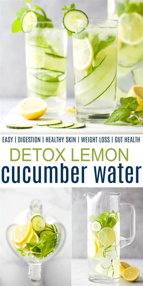 Detox Lemon Cucumber Water Recipe | Easy Detox Drink!