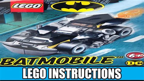 LEGO Instructions | DC Comics Super Heroes | 212219 | Batmobile (LEGO Magazine) - YouTube