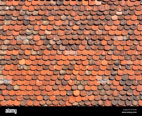 Old red brick roof tiles from Zagreb, Croatia Stock Photo - Alamy