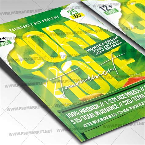 Download Cornhole Tournament Template - Flyer PSD | PSDmarket