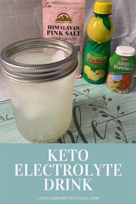 DIY Keto Electrolyte Drink Recipe - Low Carb Inspirations