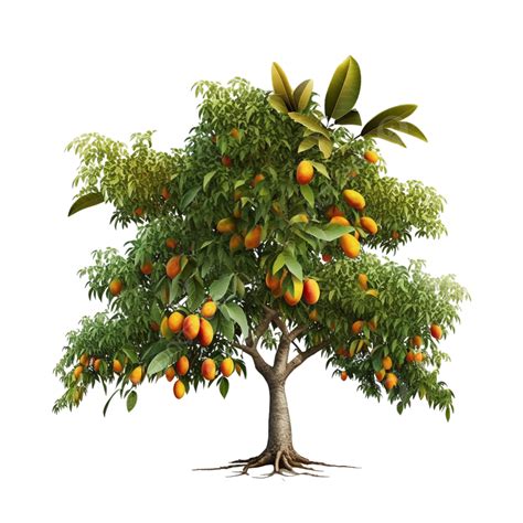 Nice Beautiful Mango Tree With Transparent Background, Nice Beautiful ...