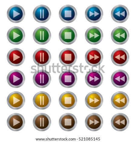 Glossy Music Buttons Vector | Download Free Vector Art | Free-Vectors