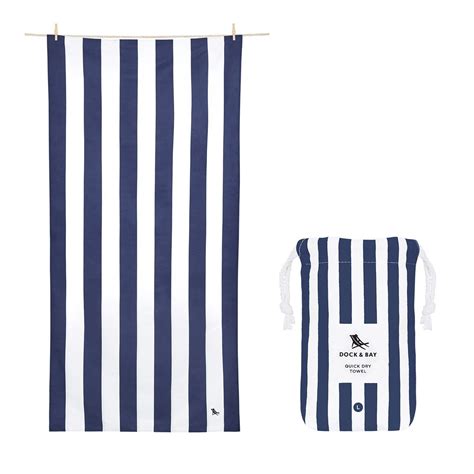 Dock & Bay: Beach Towel Cabana Collection - Whitsunday Blue (L) | at Mighty Ape NZ