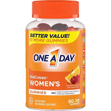 One A Day Women's Multivitamin Gummies - 80ct | Multivitamin, One a day vitamins, Immune health