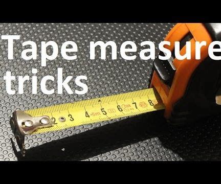 3 Tape Measure Tricks - Instructables