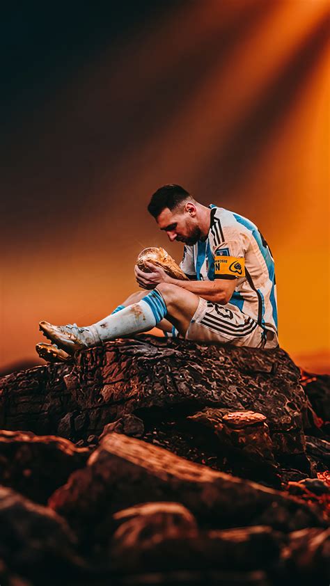 Lionel Messi Trophy FIFA World 4K #520i Wallpaper iPhone Phone