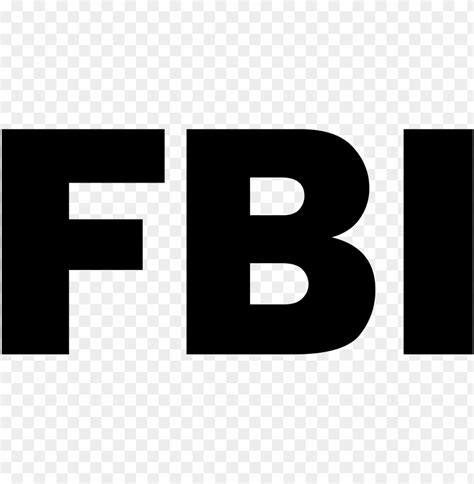 Fbi Logo Wordmark Black - Fbi Symbols Black And White PNG Transparent ...