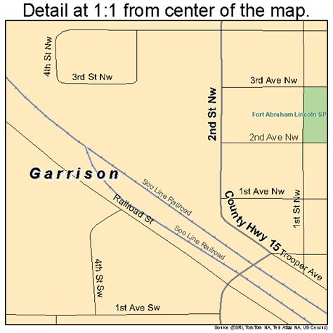 Garrison North Dakota Street Map 3829460