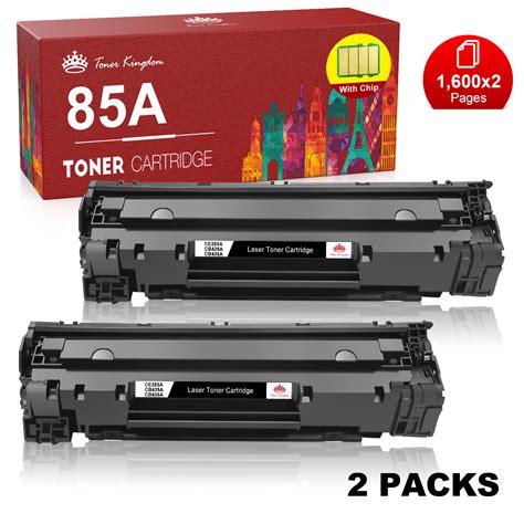 HP 85A CE285A Black Toner Cartridge 2-Pack for LaserJet P1102W, P1006, M1132, M1212NF, M1217NFW ...