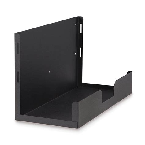 Offex Steel Wall Mount Desktop / Tower CPU Shelf with Velcro Strap ...