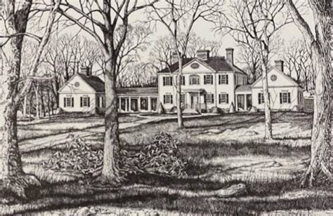 Blennerhassett Mansion / Signed by Artist Thomas Stahl / Tom Stahl Original Pen and Ink ...