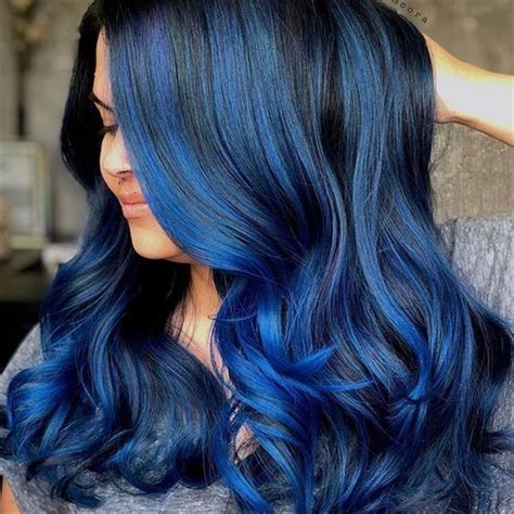 Midnight Blue How-To | Hair color blue, Midnight blue hair, Dyed hair blue