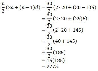 Sum of Arithmetic Sequence | Formula & Examples - Lesson | Study.com