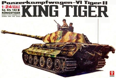 Bandai German King Tiger 1/24 Scale Big Classic Model Series. | Model tanks, Tamiya models, Art ...