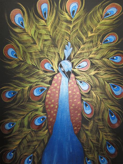 Archie's World: Peacock painting