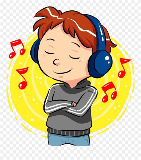 Svg Freeuse Stock Boy Listening To Music Clipart - Boy Listening Music Clipart - Png Download ...