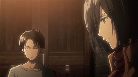 Attack On Titan Levi And Mikasa Kiss