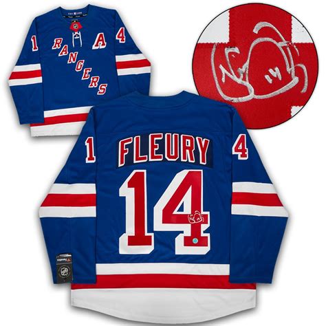 Theo Fleury New York Rangers Autographed Signed Fanatics Replica Hockey ...