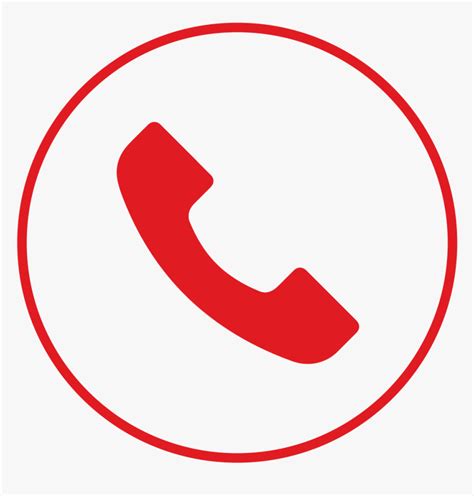 Red Telephone Icon Png, Transparent Png - kindpng