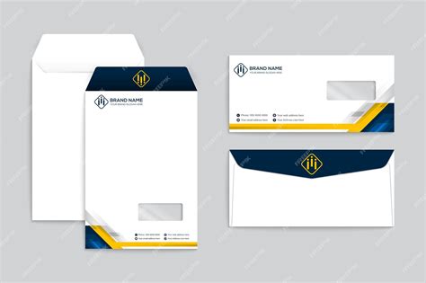 Premium Vector | Modern business envelope design