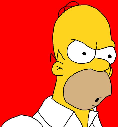 Angry Homer Simpson Colored by happaxgamma on DeviantArt