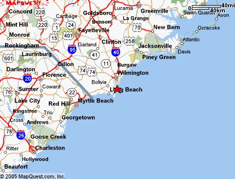 Map Of North And South Carolina Coast | Living Room Design 2020