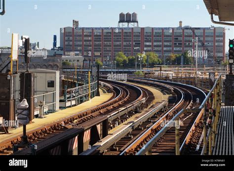 Elevated Train Tracks of the New York City Subway in Long Island City ...