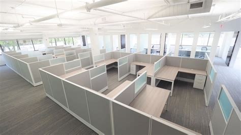 Office Interiors: Glass Cubicles Design & Furniture Installation, NY