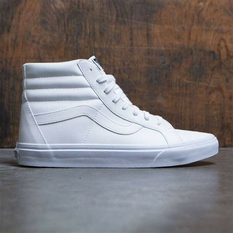 Vans - Vans SK8 Hi Reissue Classic Tumble True White Men's Skate Shoes ...